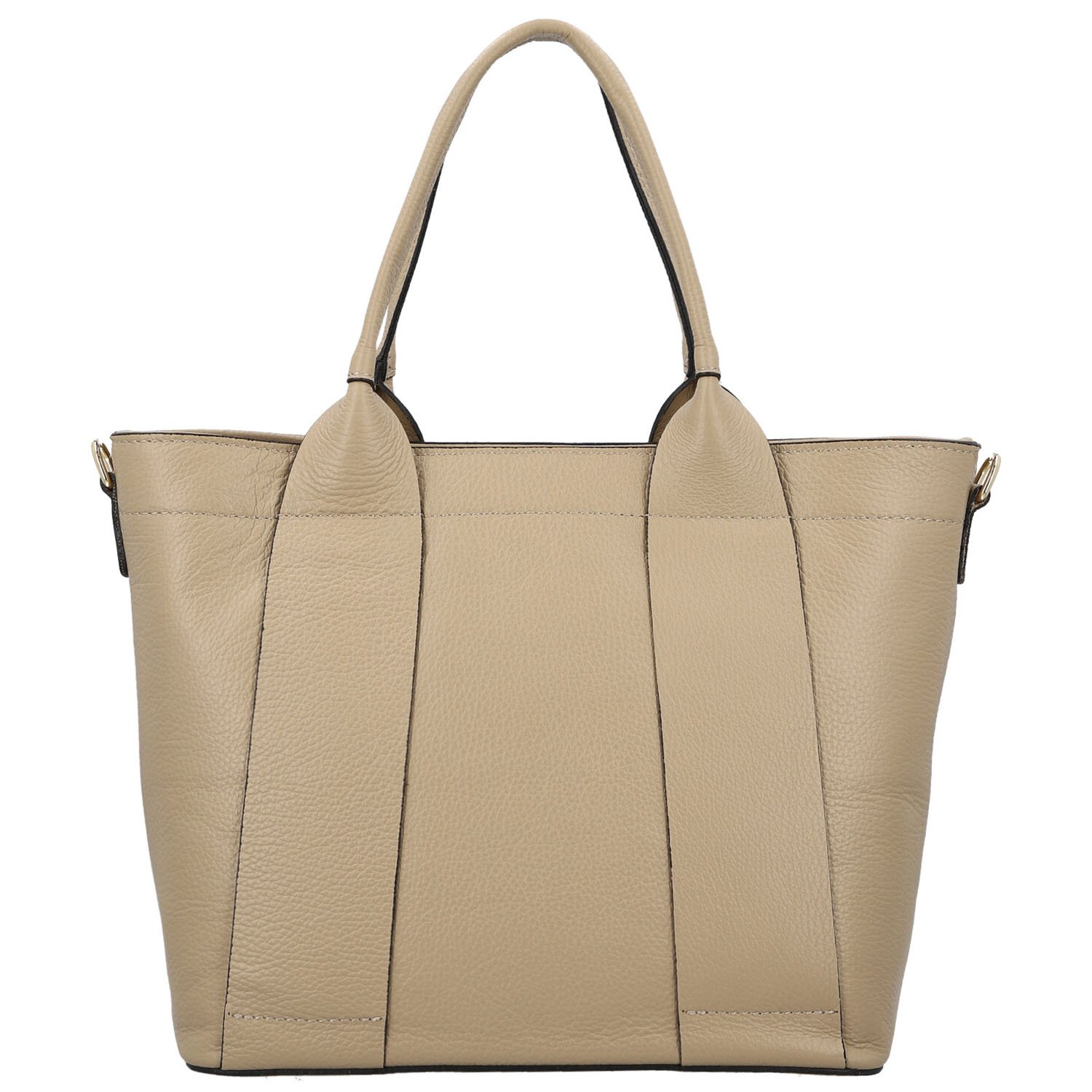 Dámska kožená kabelka na rameno béžová - Delami Vera Pelle Nadiya