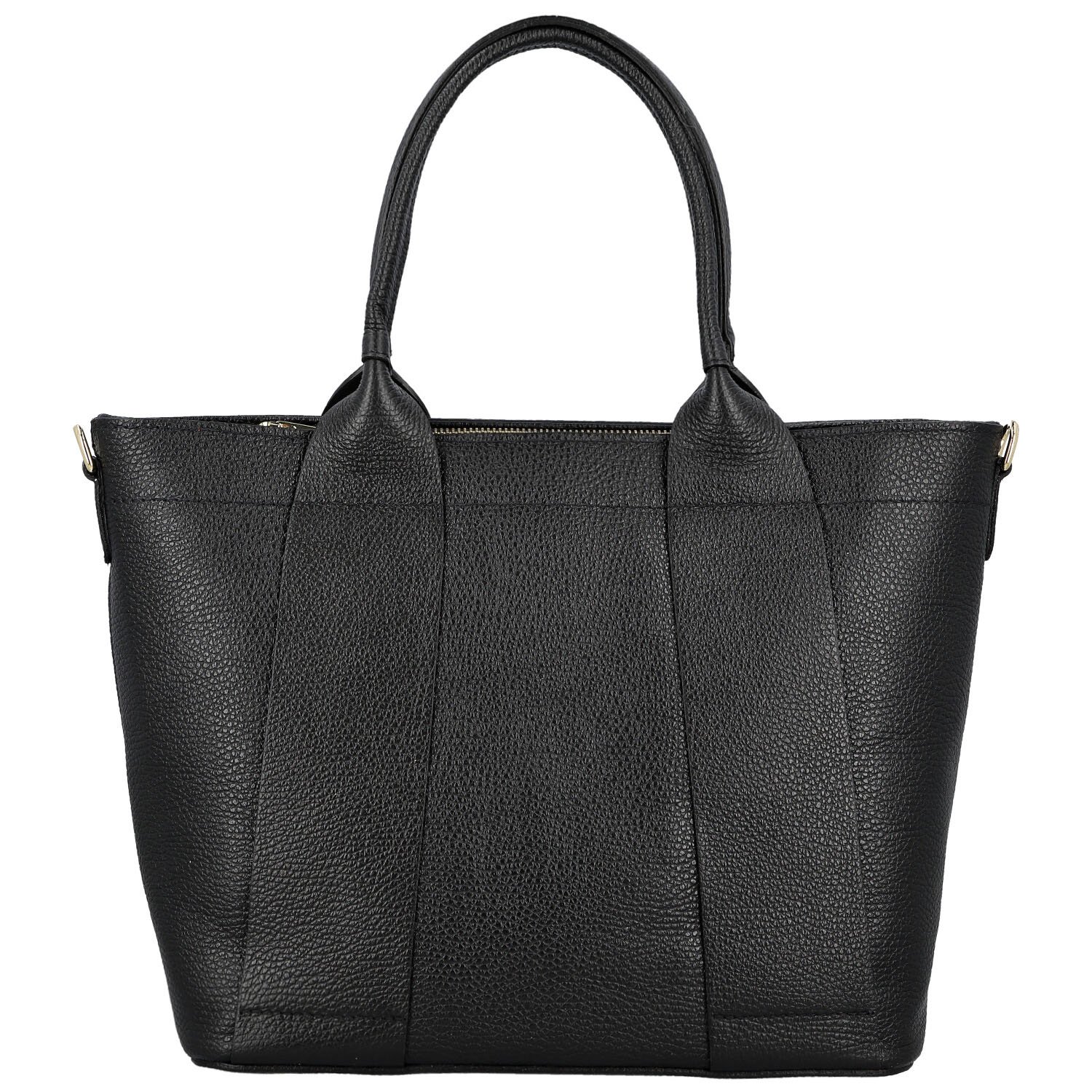 Dámska kožená kabelka na rameno čierna - Delami Vera Pelle Nadiya