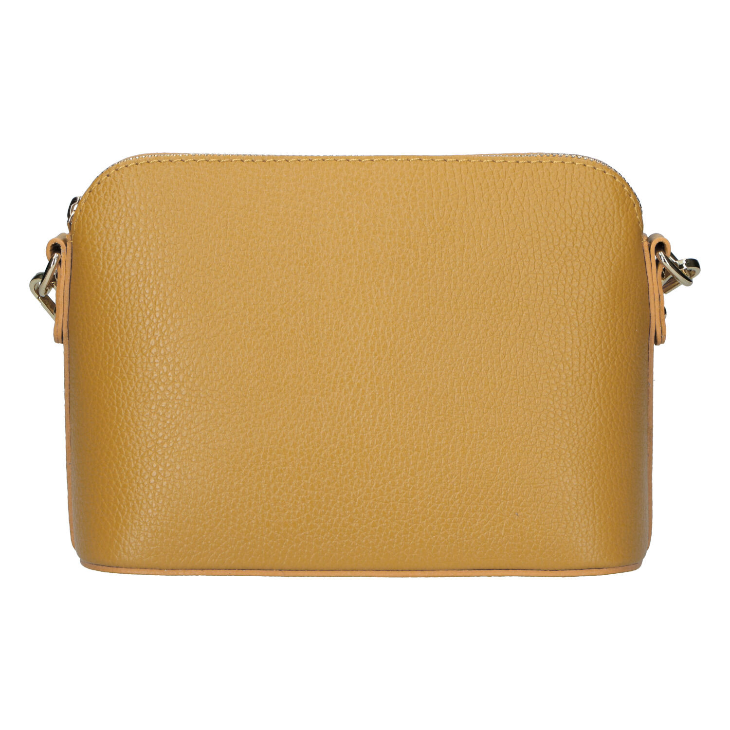 Dámska kožená crossbody kabelka tmavo žltá - Delami Vera Pelle Gosslin