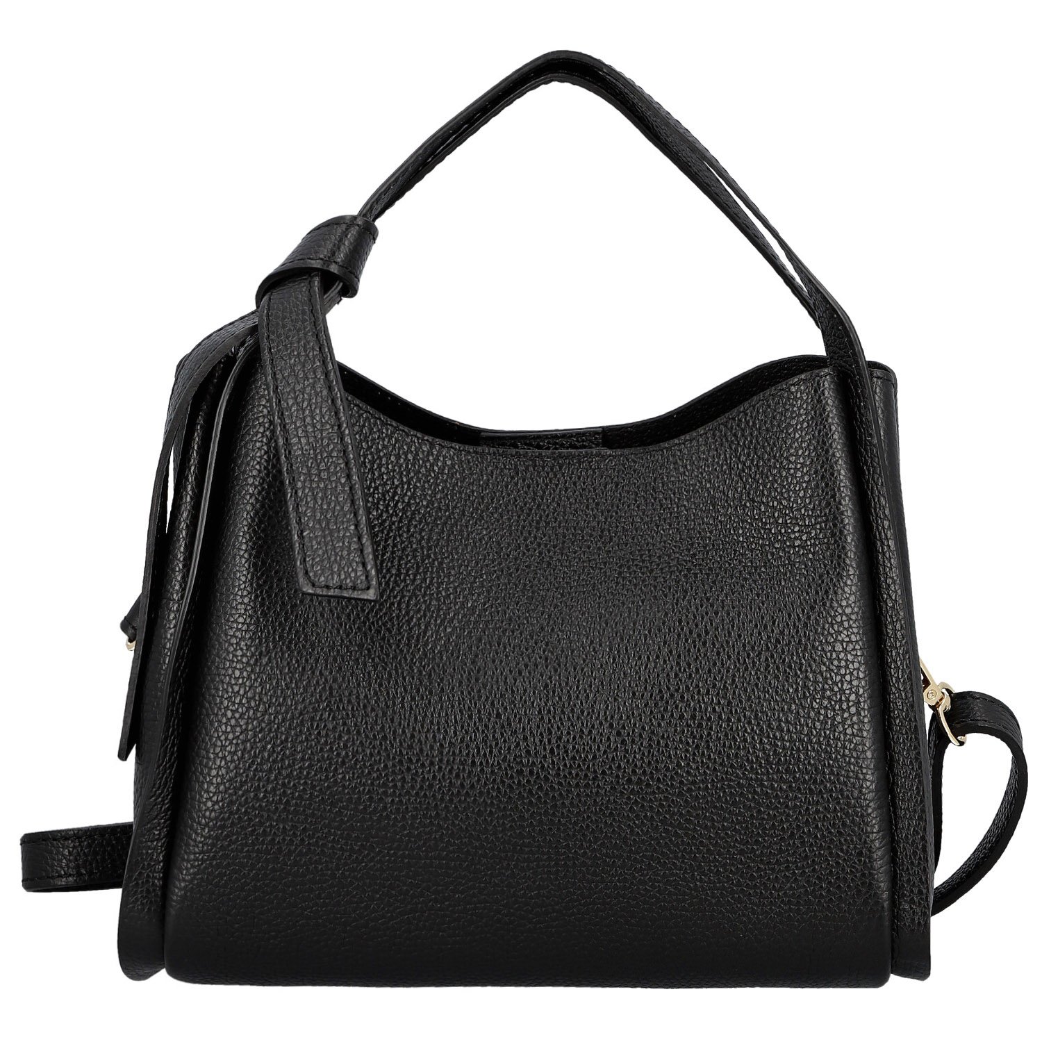 Dámska kožená kabelka do ruky čierna - Delami Vera Pelle Mija