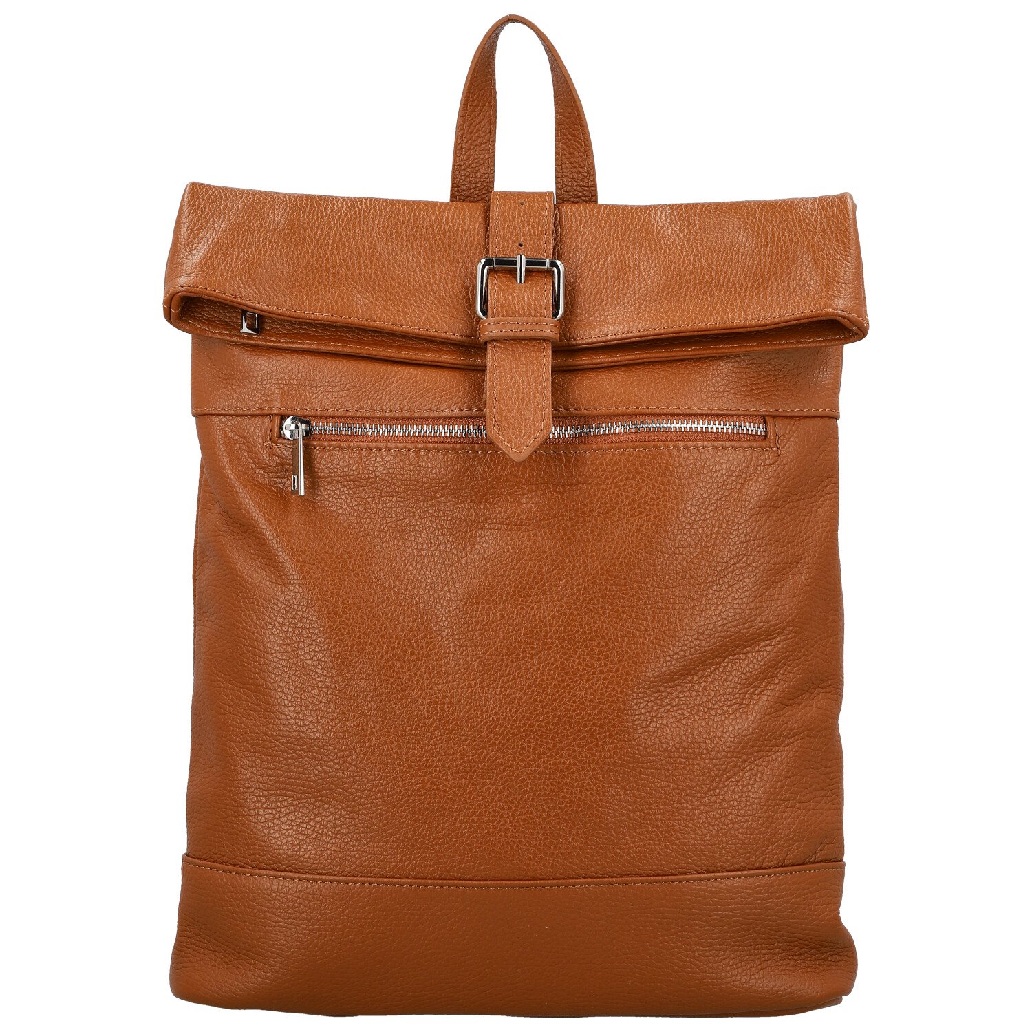 Dámsky kožený batoh koňakový - Delami Vera Pelle Jorge