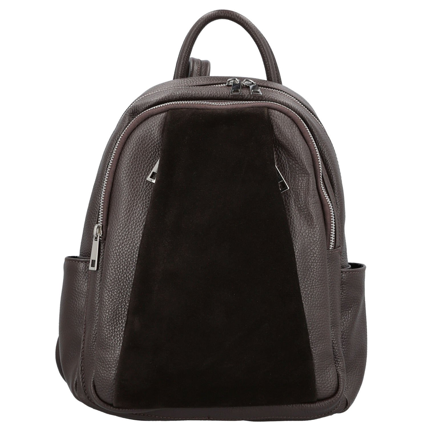 Dámsky kožený batoh tmavo hnedý - Delami Vera Pelle Naoto