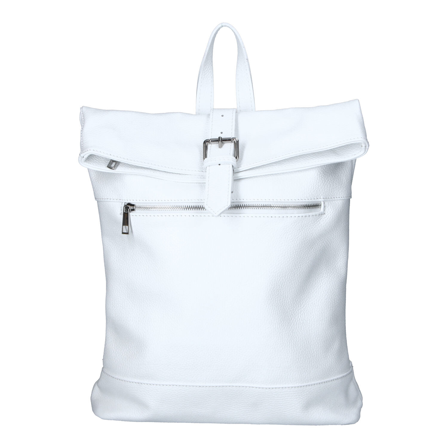 Dámsky kožený batoh biely - Delami Vera Pelle Jorge