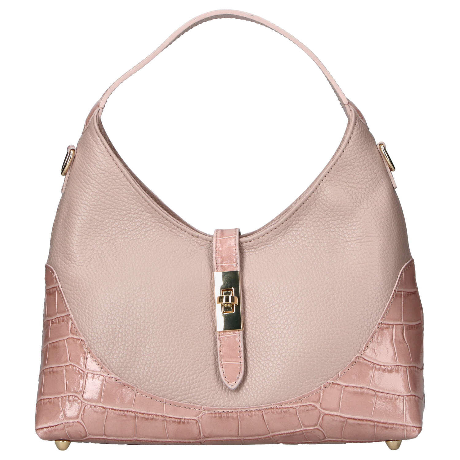 Dámska kožená kabelka ružová - Delami Vera Pelle Aria