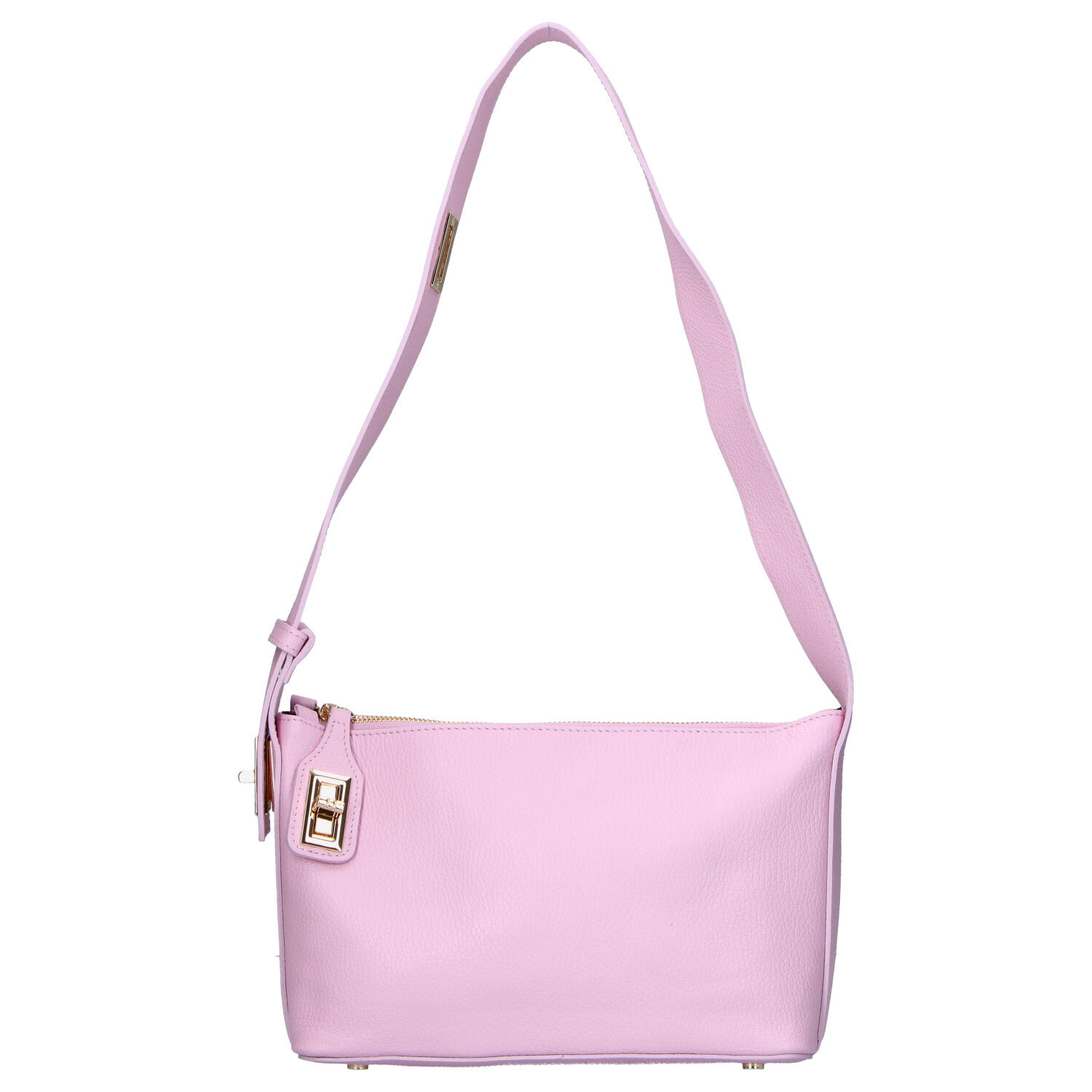 Dámska kožená kabelka cez rameno ružová - Delami Vera Pelle Lygie