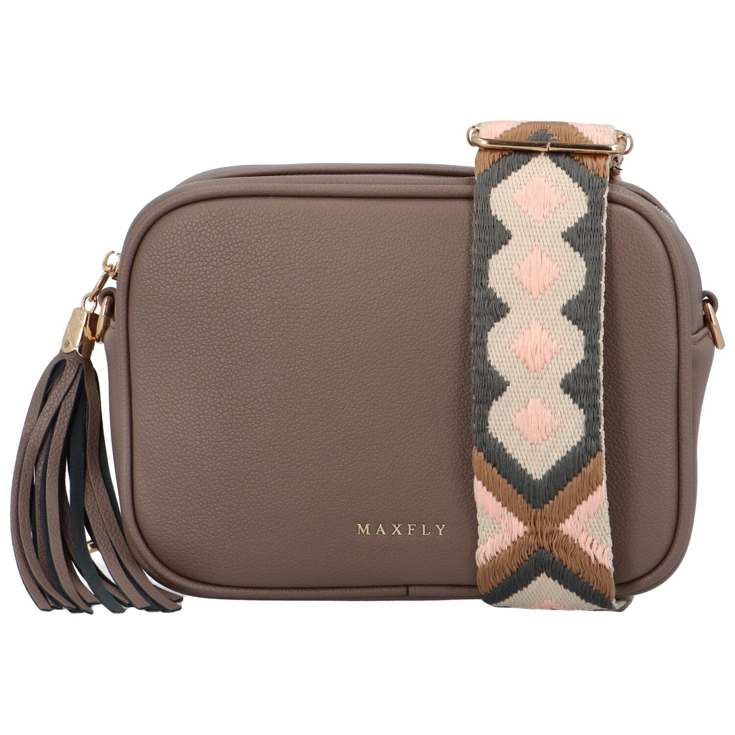 Dámska crossbody kabelka tmavobéžová - MaxFly Caira