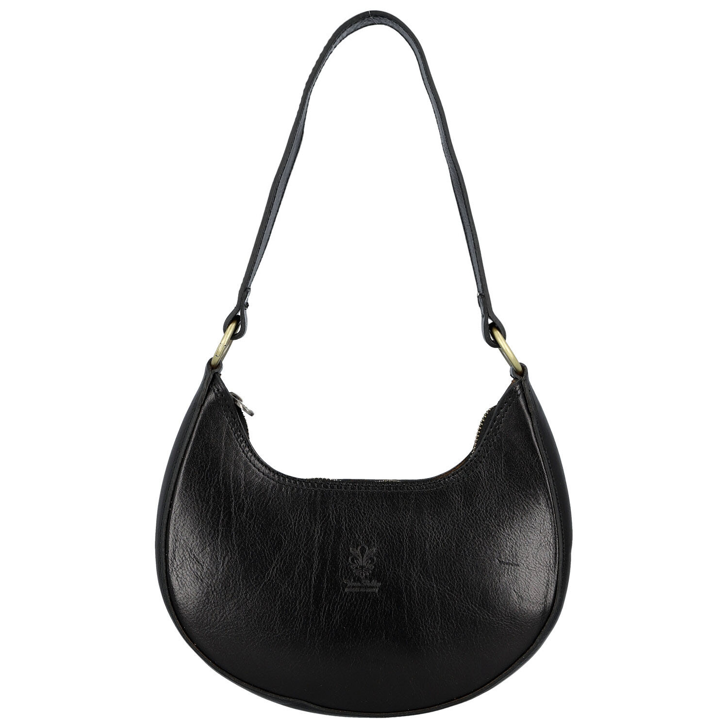 Dámska kožená kabelka na rameno čierna - Delami Vera Pelle Anissa