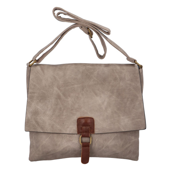 Dámska crossbody kabelka pieskovosivá - Paolo Bags Adsaast