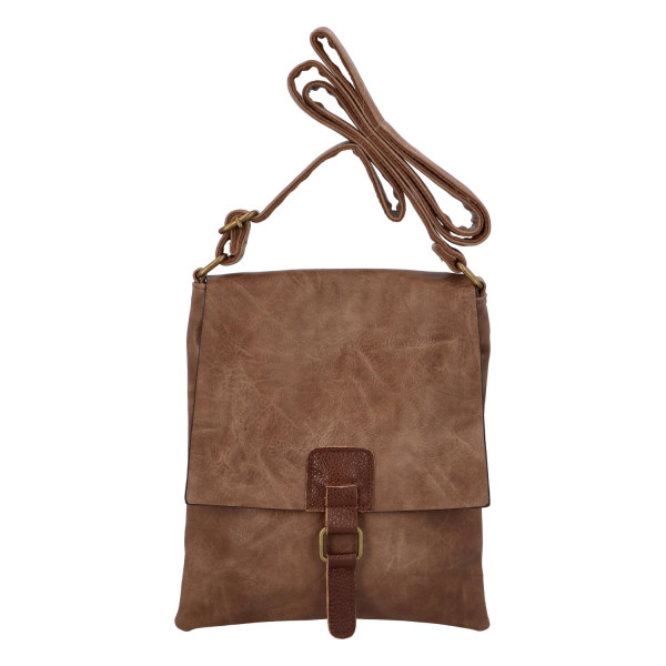 Dámska crossbody kabelka taupe - Paolo Bags Finiona