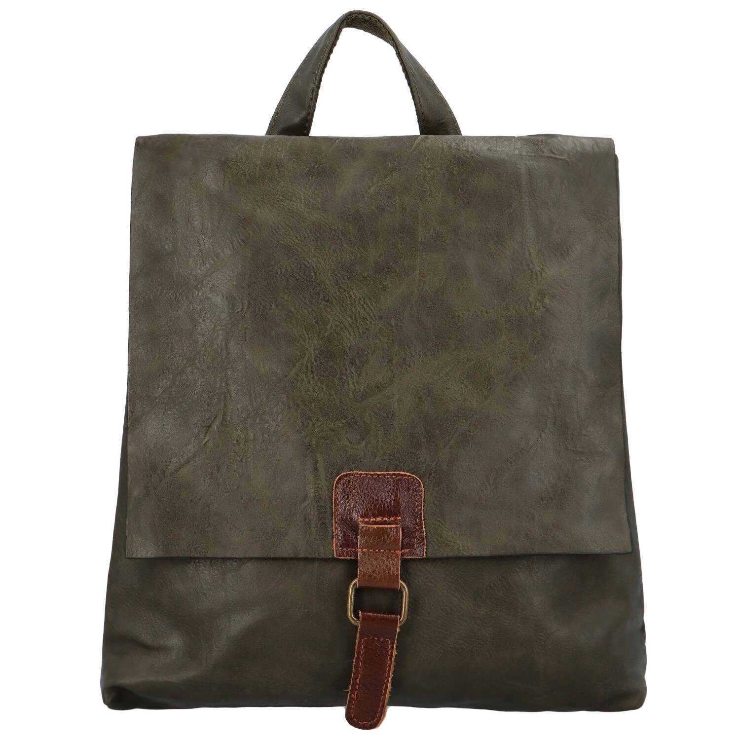 Dámsky mestský batoh tmavozelený - Paolo Bags Vivet