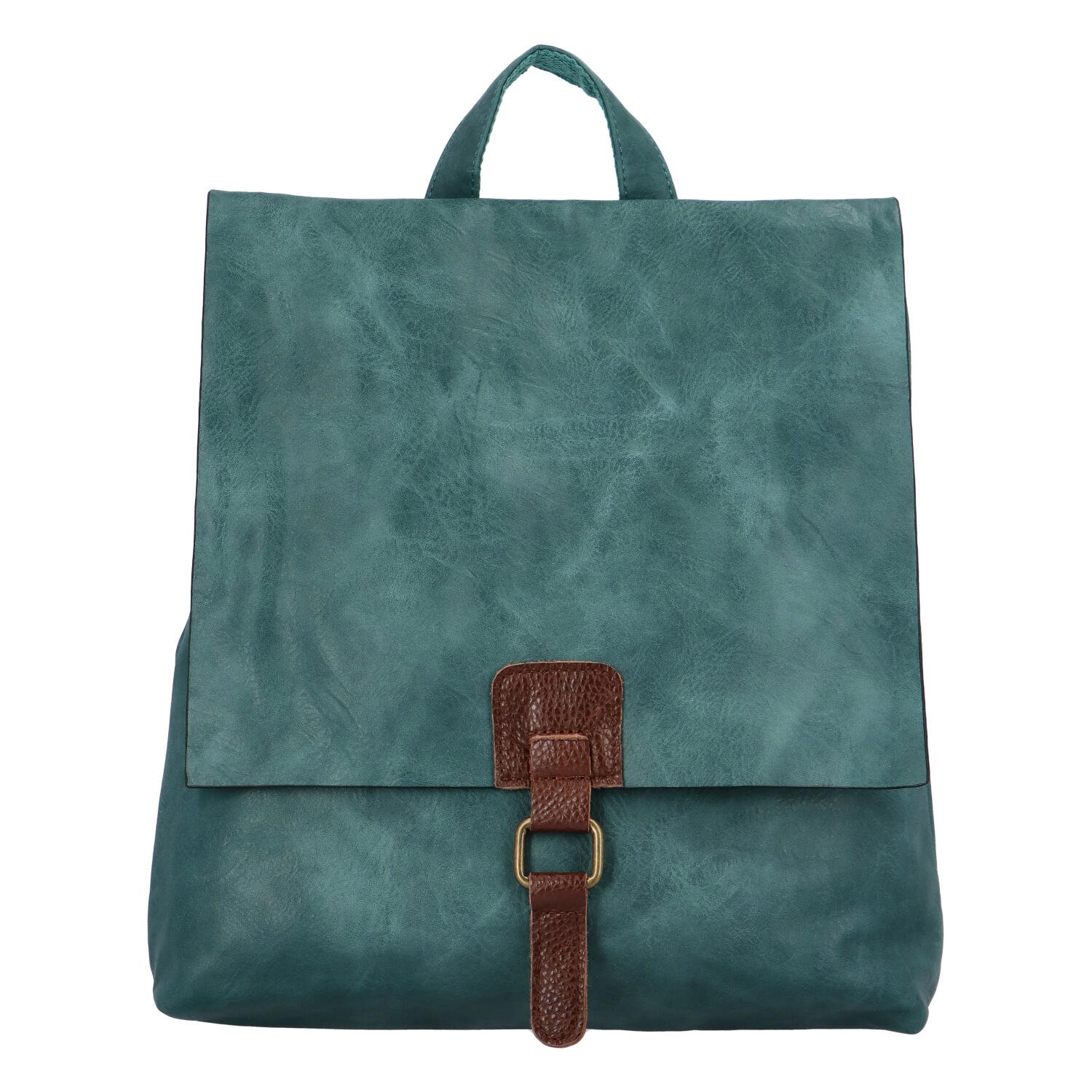 Dámsky mestský batoh modrozelený - Paolo Bags Vivet