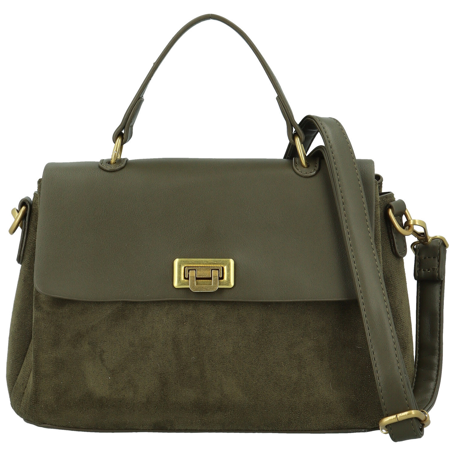 Dámska kabelka do ruky tmavo zelená - Paolo bags Tess