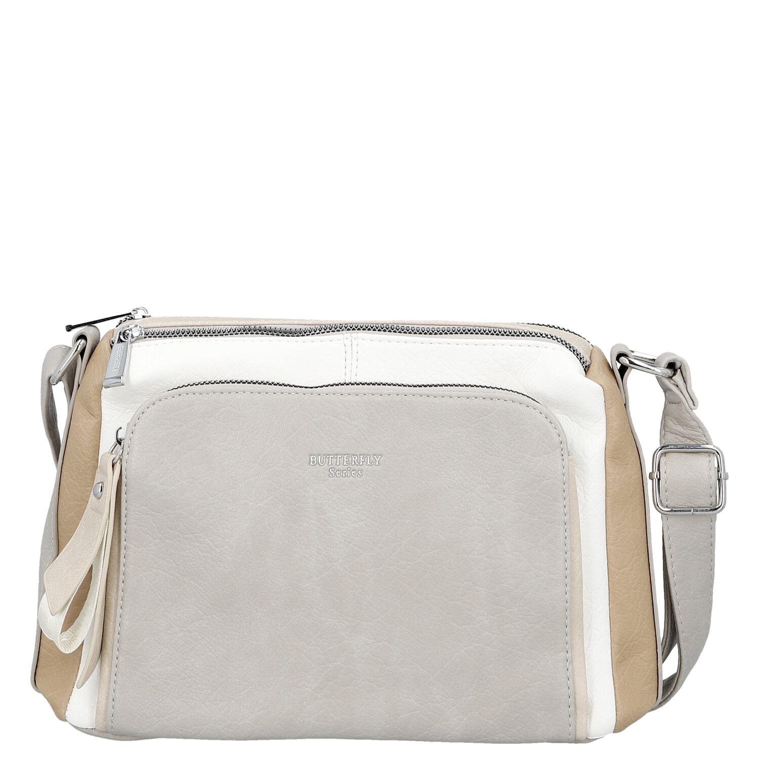 Dámska crossbody kabelka sivá/béžová - Firenze Joelle