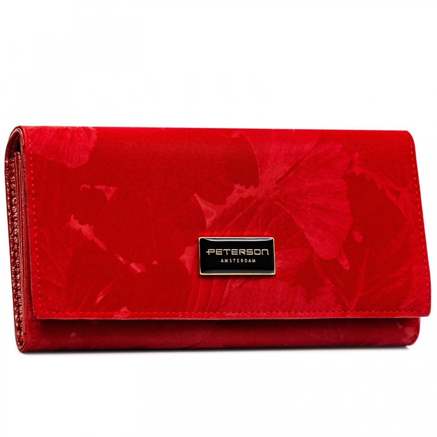Dámska koženkovo/kožená peňaženka červená - Peterson Aniko
