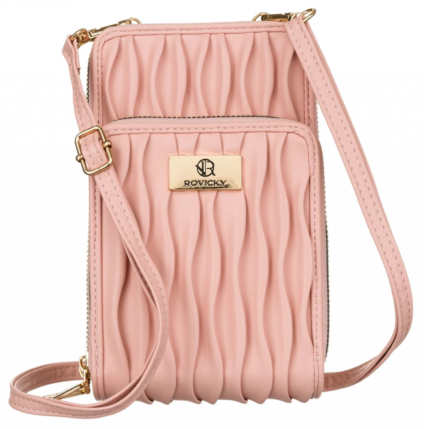 Dámska crossbody kabelka ružová - Rovicky Antini