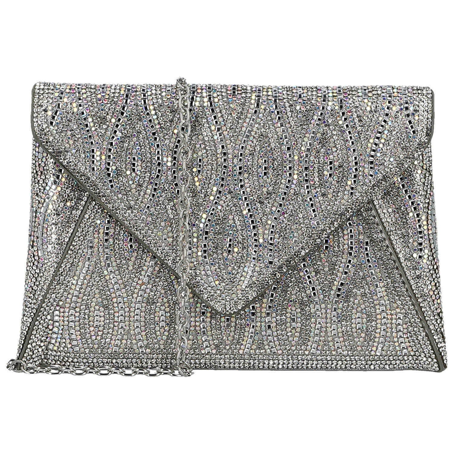 Dámska listová kabelka strieborná - Michelle Moon Aika