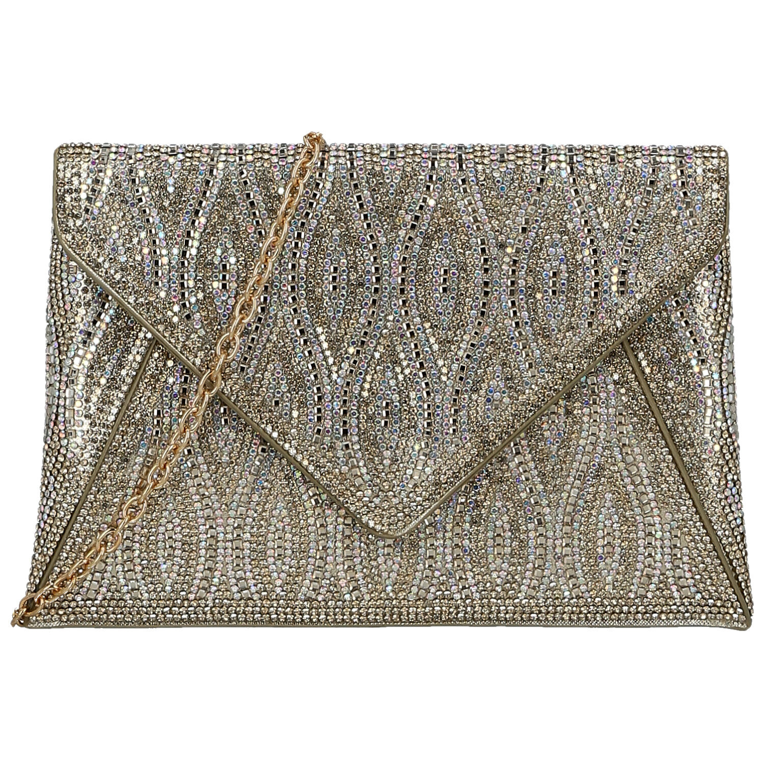 Dámska listová kabelka zlatá - Michelle Moon Aika