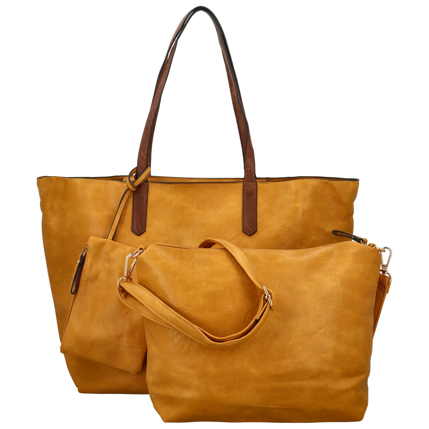 Dámsky set kabeliek žltý - Paolo bags Yema