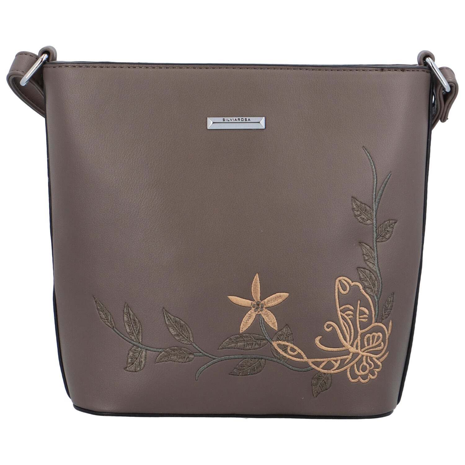 Dámska crossbody kabelka taupe - Silvia Rosa Believa