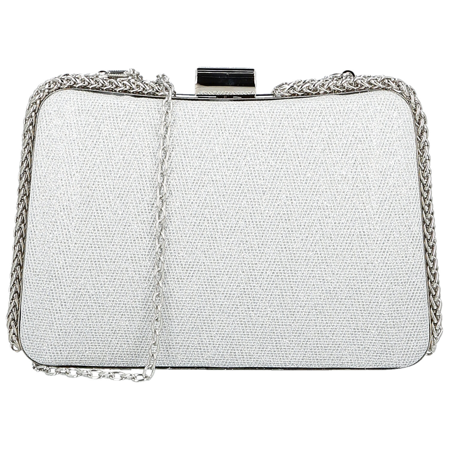 Dámska listová kabelka strieborná - Michelle Moon Patrice