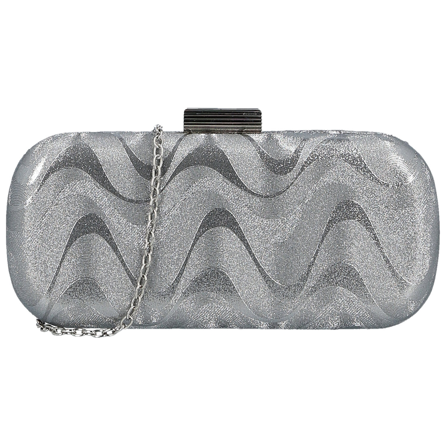 Dámska listová kabelka strieborná - Michelle Moon Gineta