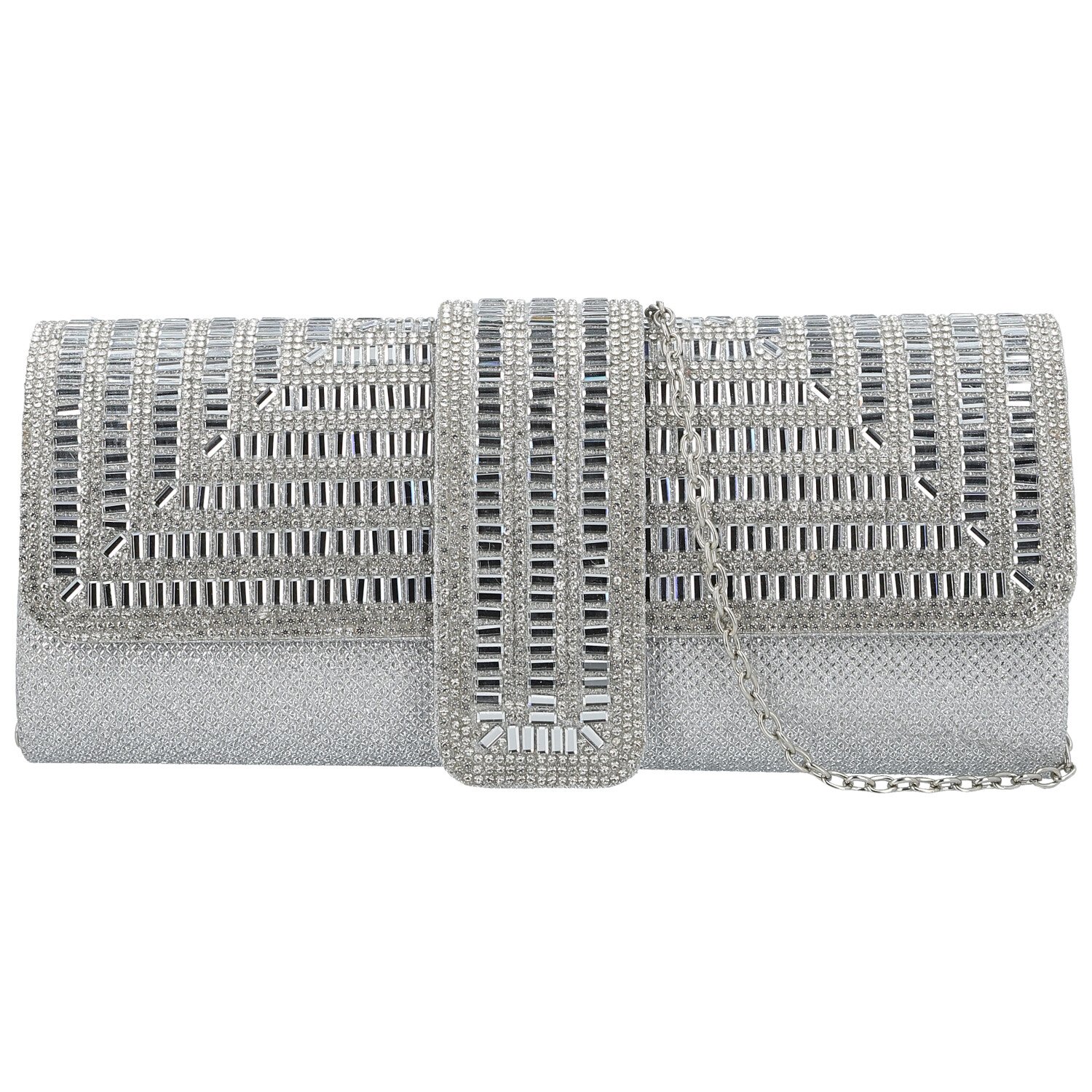 Dámska listová kabelka strieborná - Michelle Moon Beaty