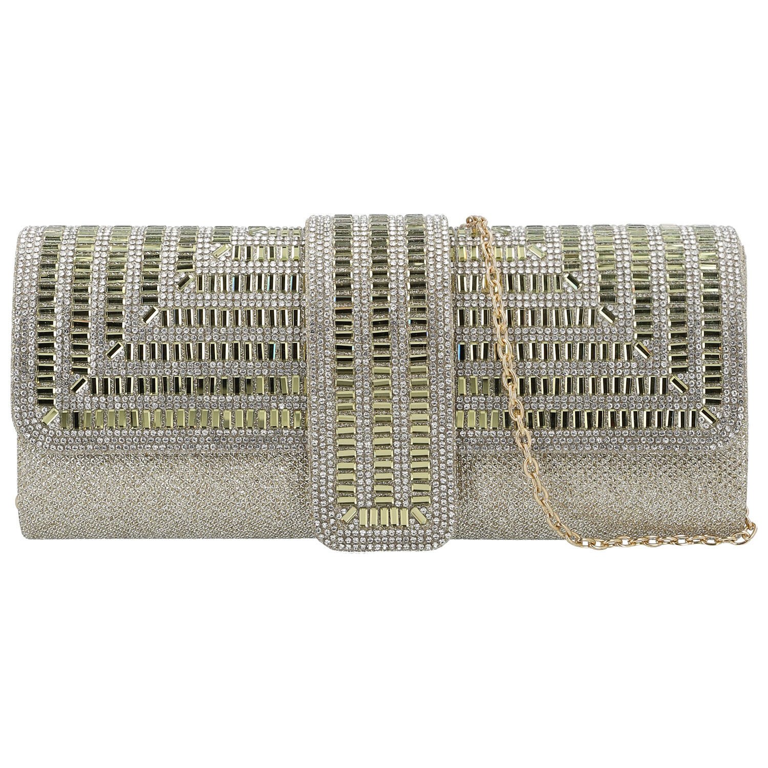 Dámska listová kabelka zlatá - Michelle Moon Beaty