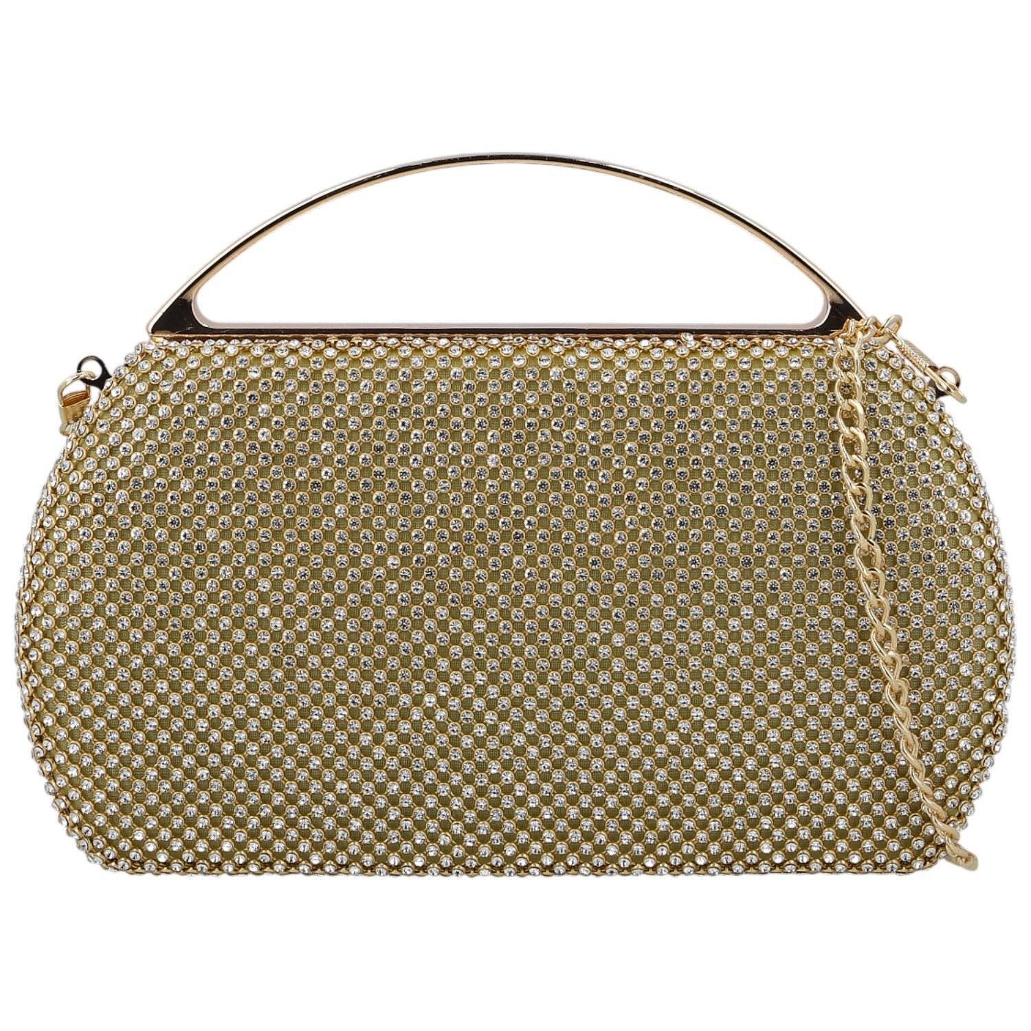 Dámska listová kabelka zlatá - Michelle Moon Esmera