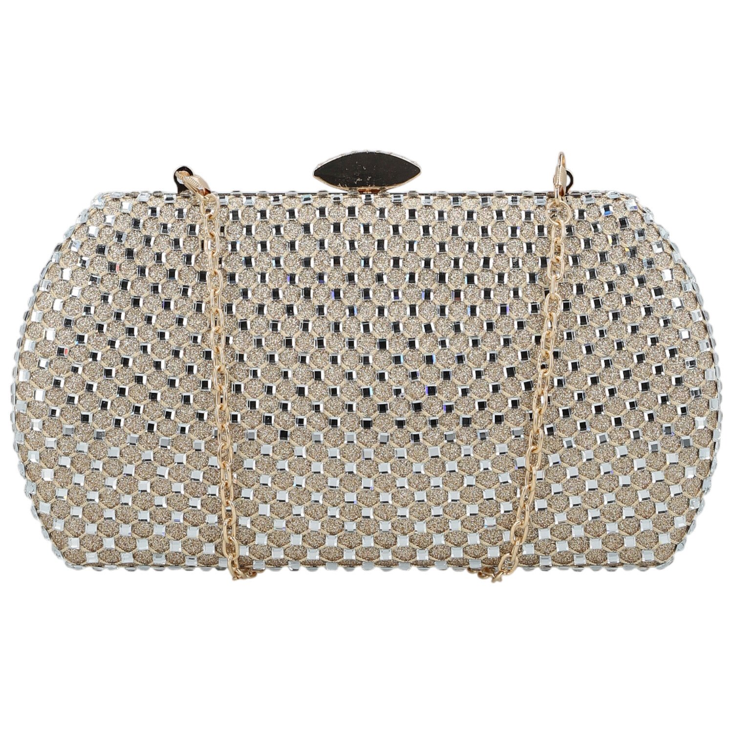 Dámska listová kabelka zlatá - Michelle Moon Estina