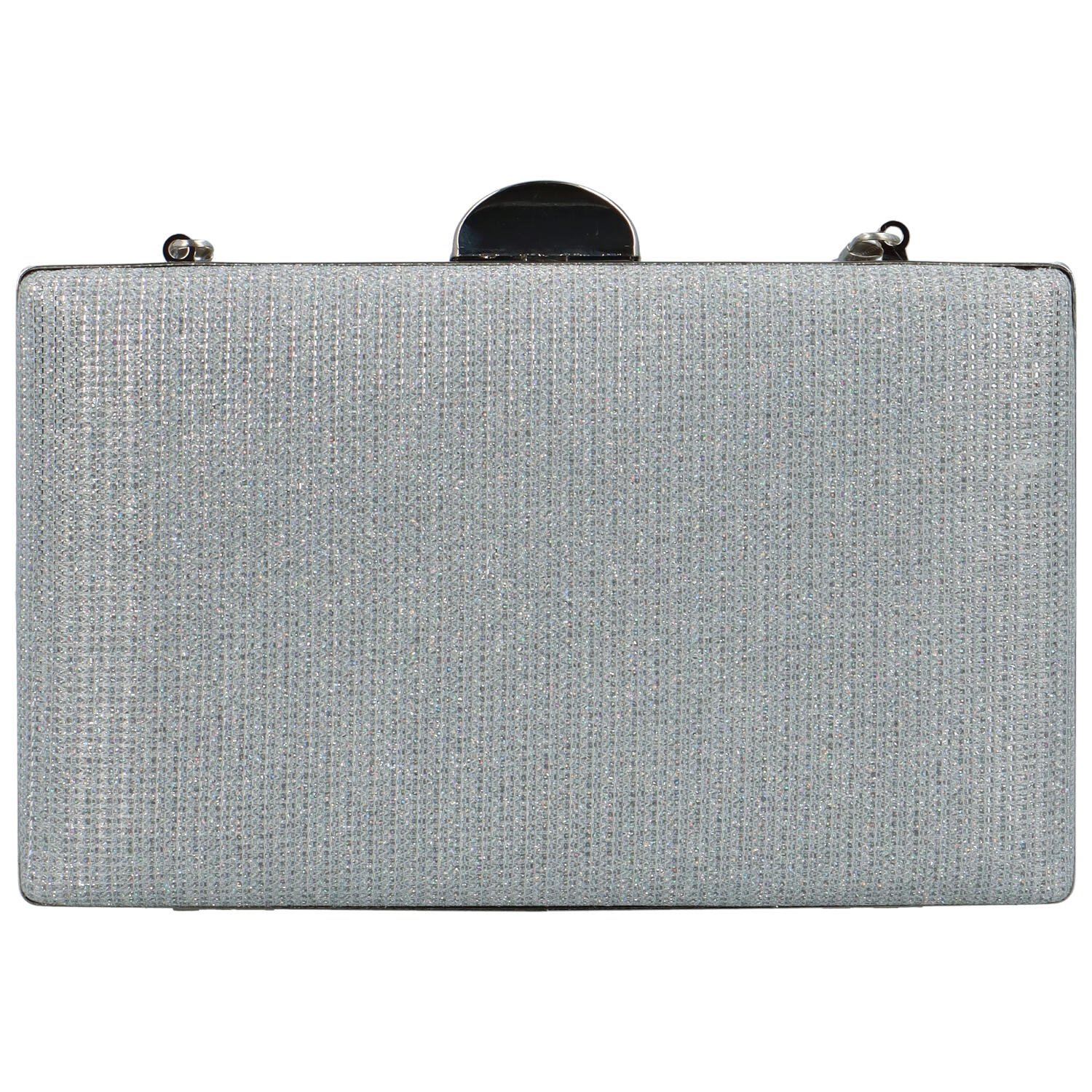 Elegantná dámska listová kabelka strieborná - MOON Coletta