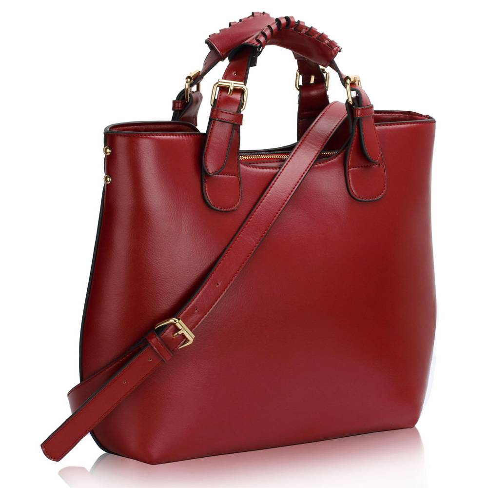 Bordó kabelka L&S fashion LS00267