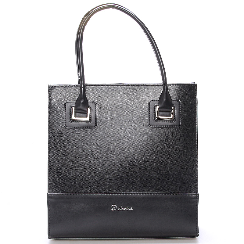 Dámska luxusná lakovaná kabelka čierna - Delami Claudine