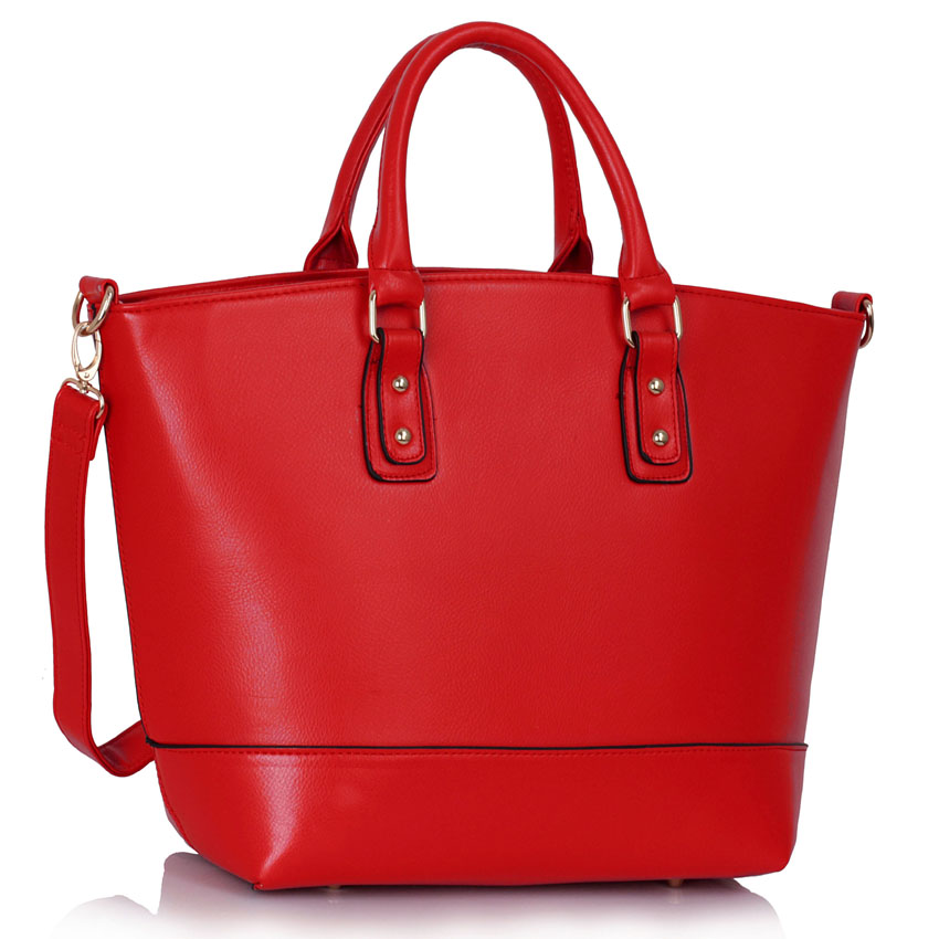 Červená kabelka L&S fashion LS0085B