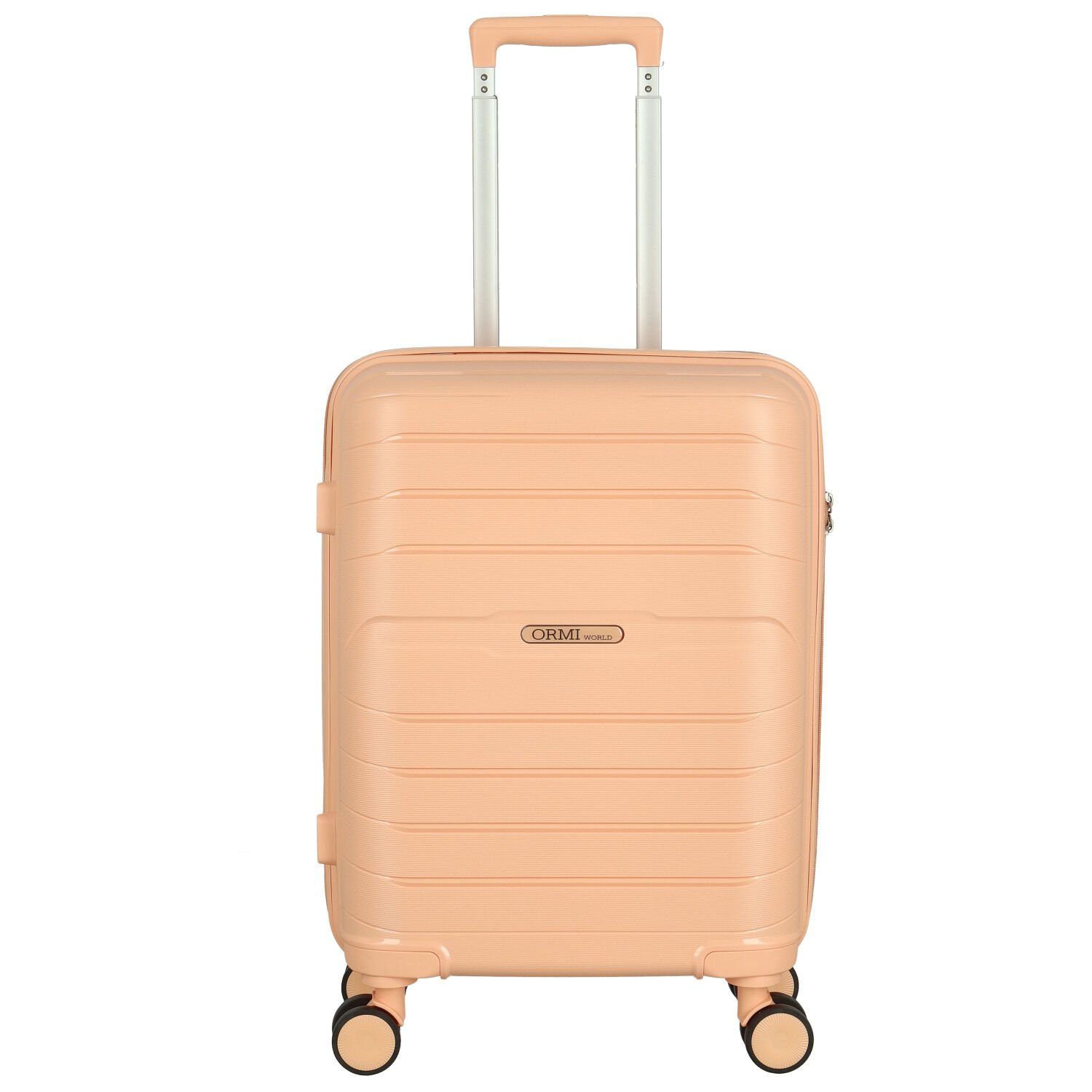 Cestovný plastový kufor svetlo ružový - Ormi Hiep S