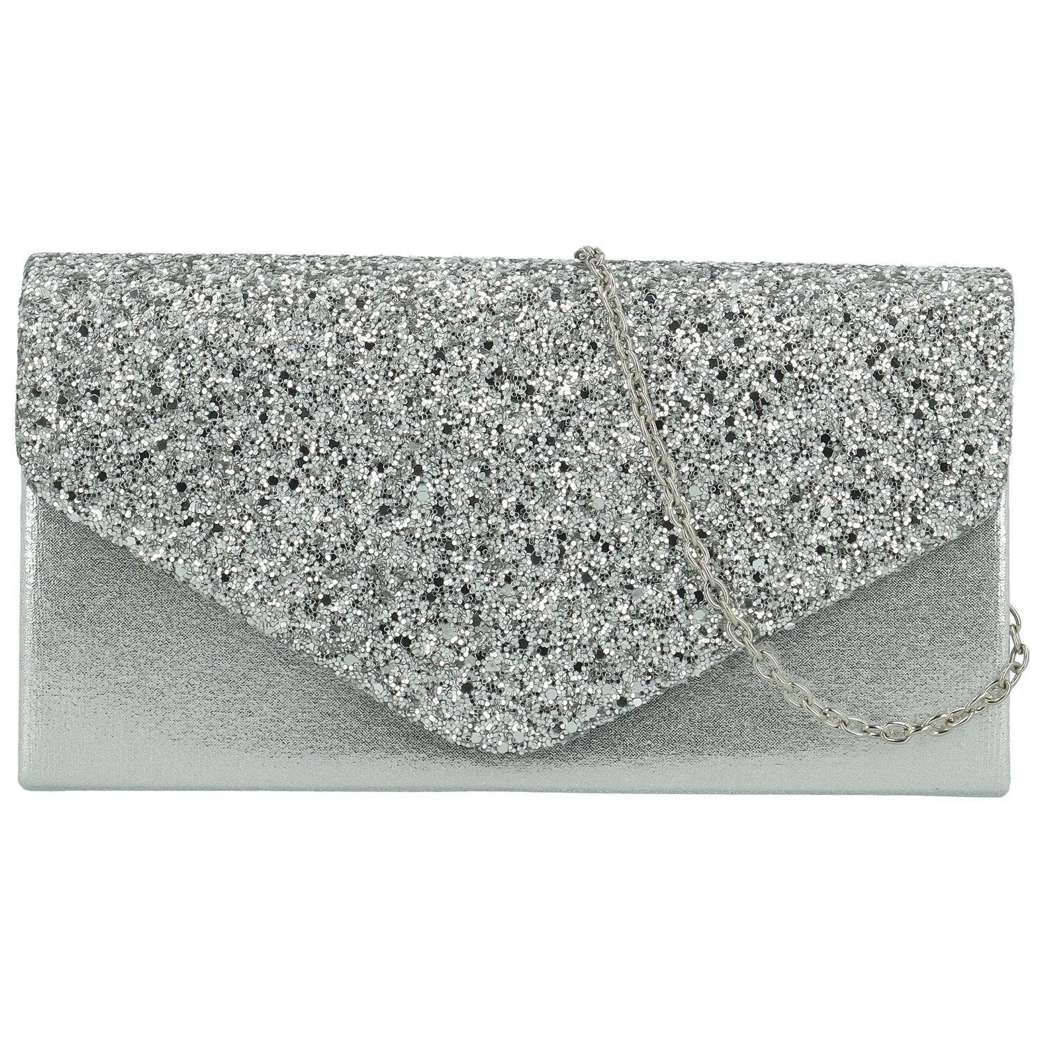 Dámska listová kabelka strieborná - Michelle Moon Anestis