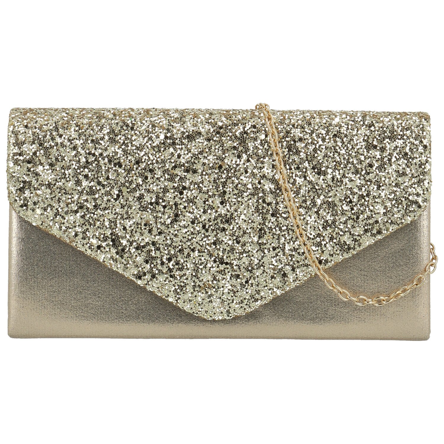 Dámska listová kabelka zlatá - Michelle Moon Anestis