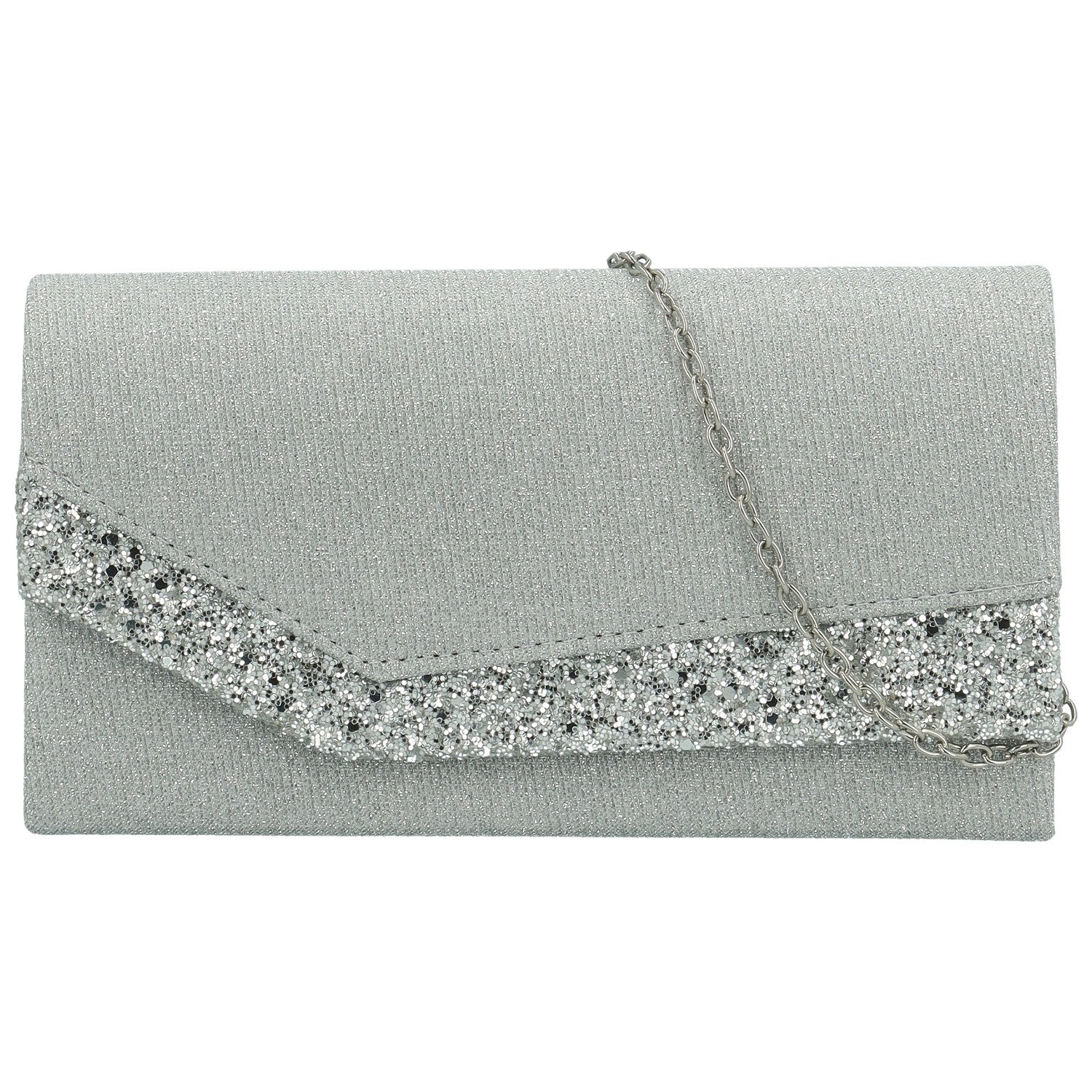 Dámska listová kabelka strieborná - Michelle Moon Korina