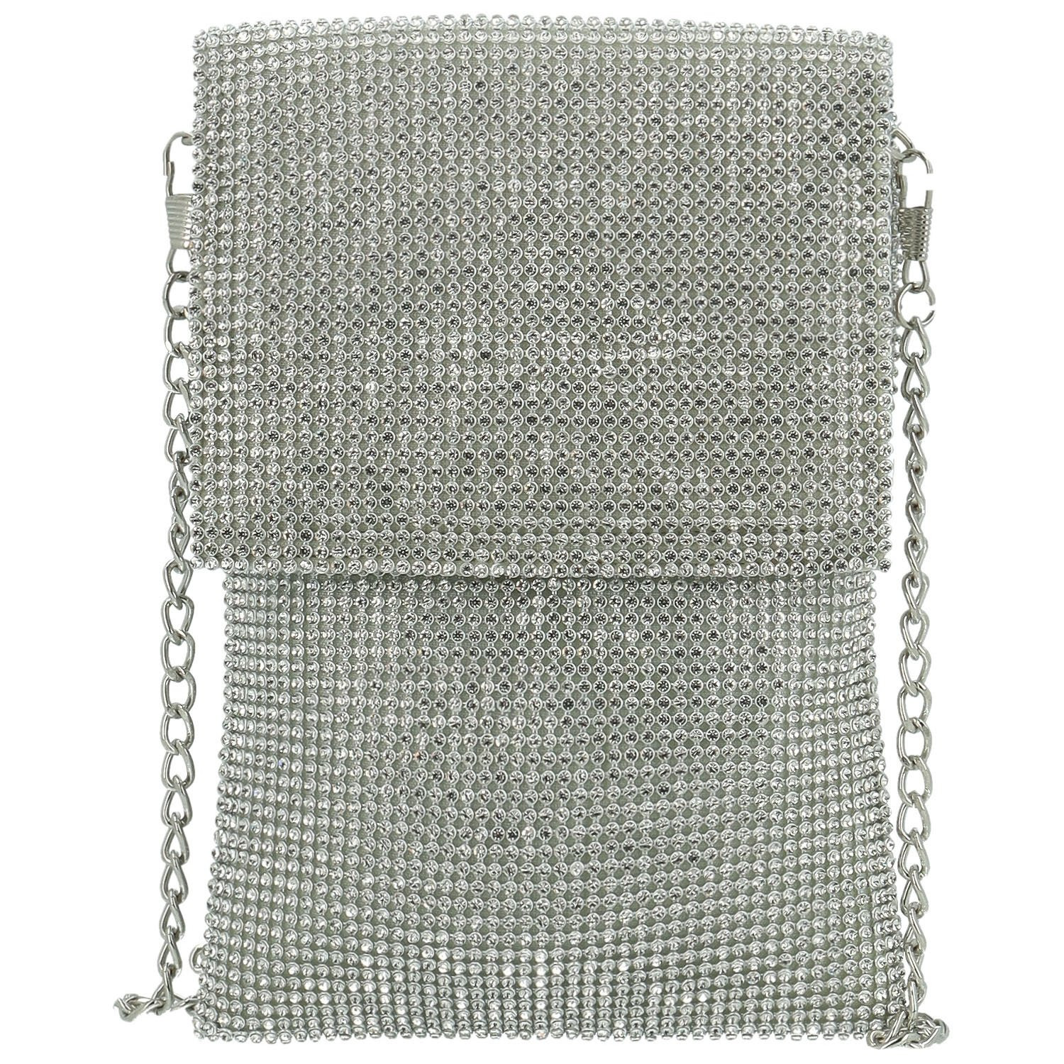 Dámska listová kabelka strieborná - Michelle Moon Lefteris