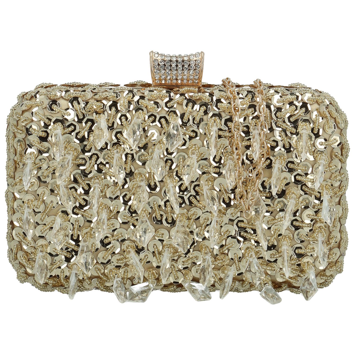 Dámska listová kabelka zlatá - Michelle Moon Ligia