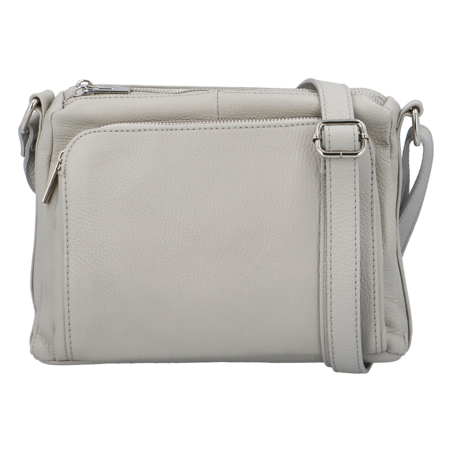 Dámska kožená crossbody kabelka svetlo šedá - ItalY Bandit