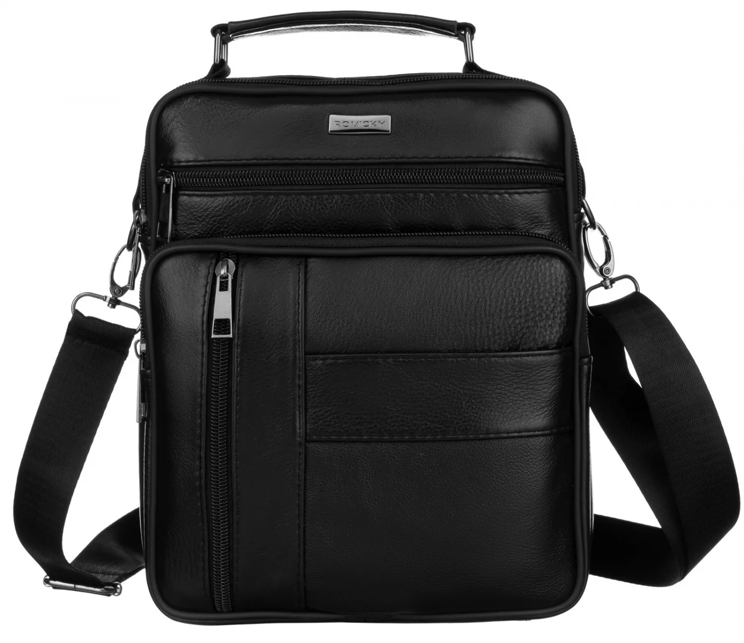 Pánska crossbody taška čierna - Rovicky Kendal