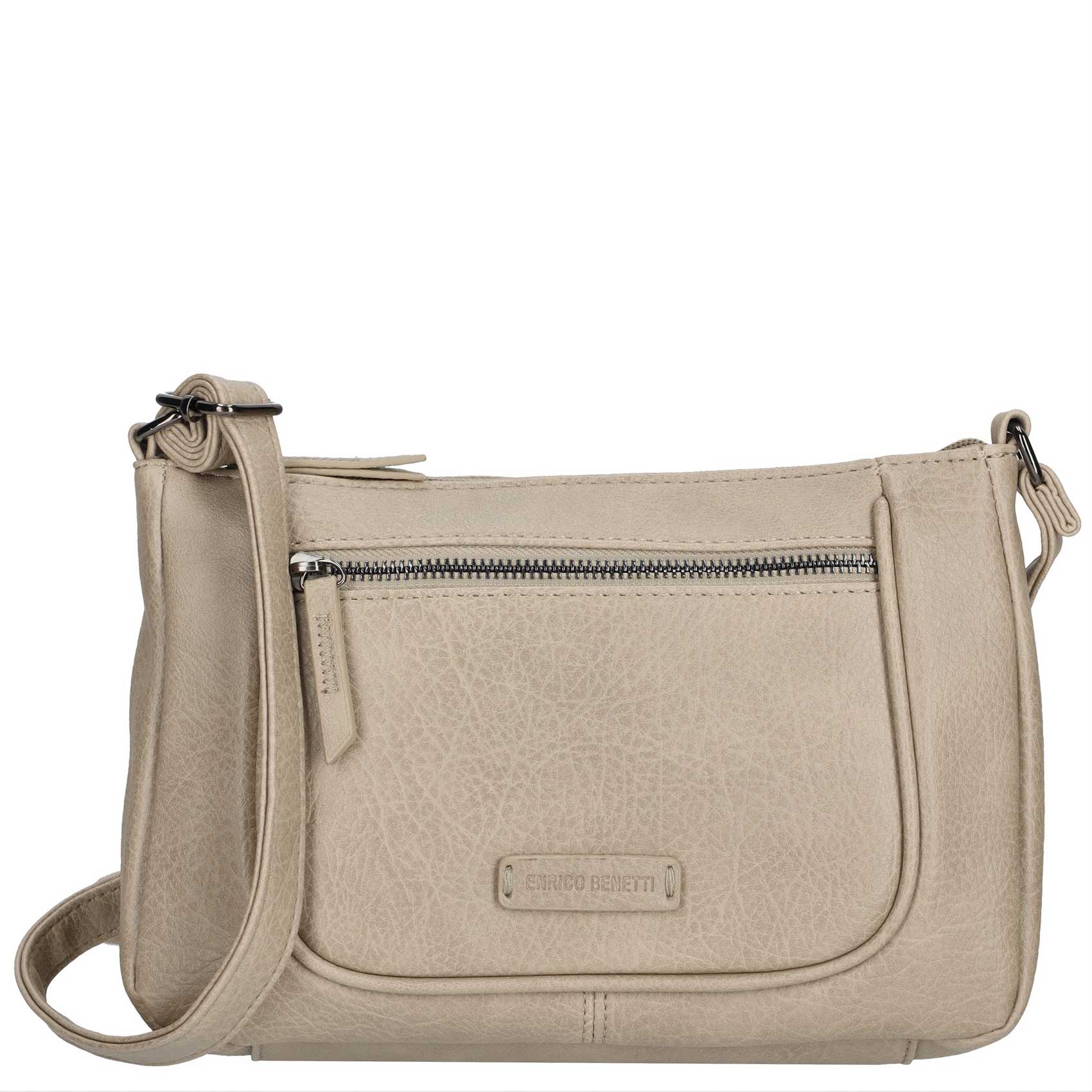 Dámska crossbody kabelka svetlá taupe - Enrico Benetti Katherin