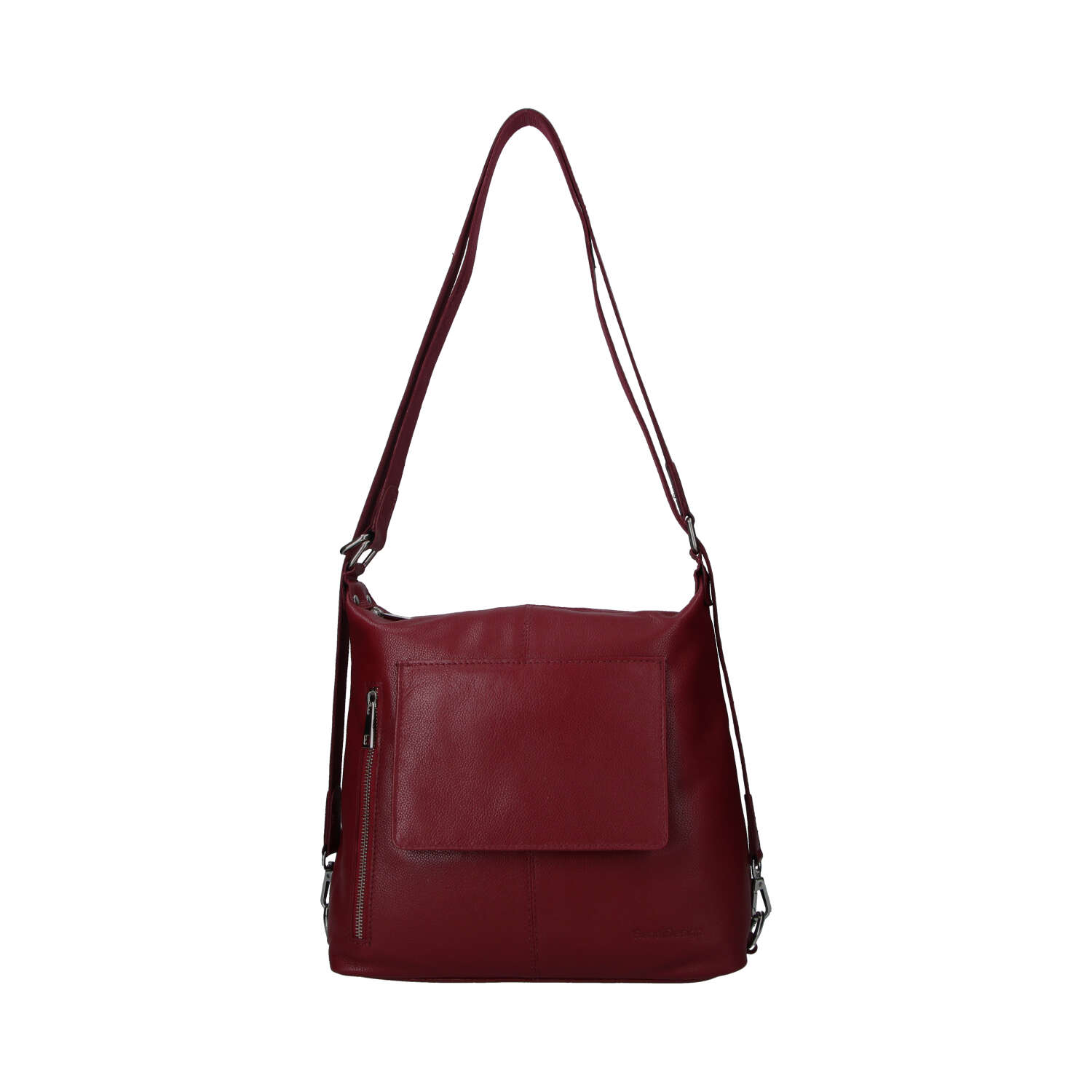 Dámska kožená kabelka batoh vínová - Sendi Design Kirsen
