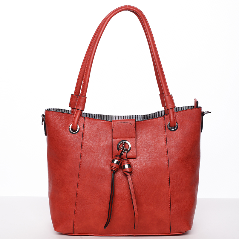 Módna dámska kabelka cez rameno červená - MARIA C Deborah