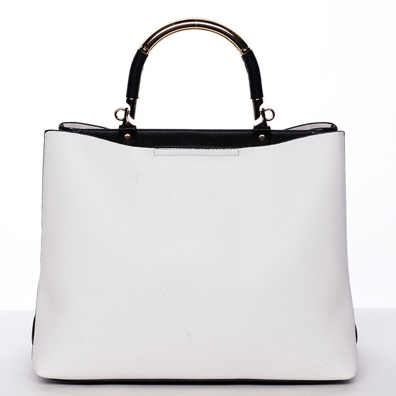 Exkluzívna mäkká dámska kabelka do ruky biela - Tommasini Kyndall