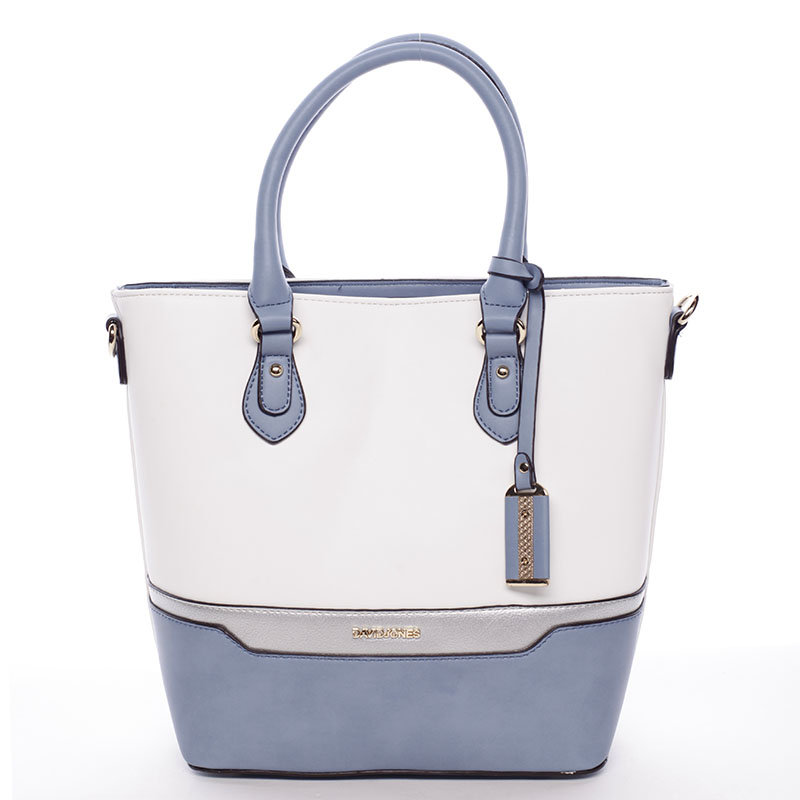 Dámska letná kabelka bielo tyrkysová - David Jones Amelia