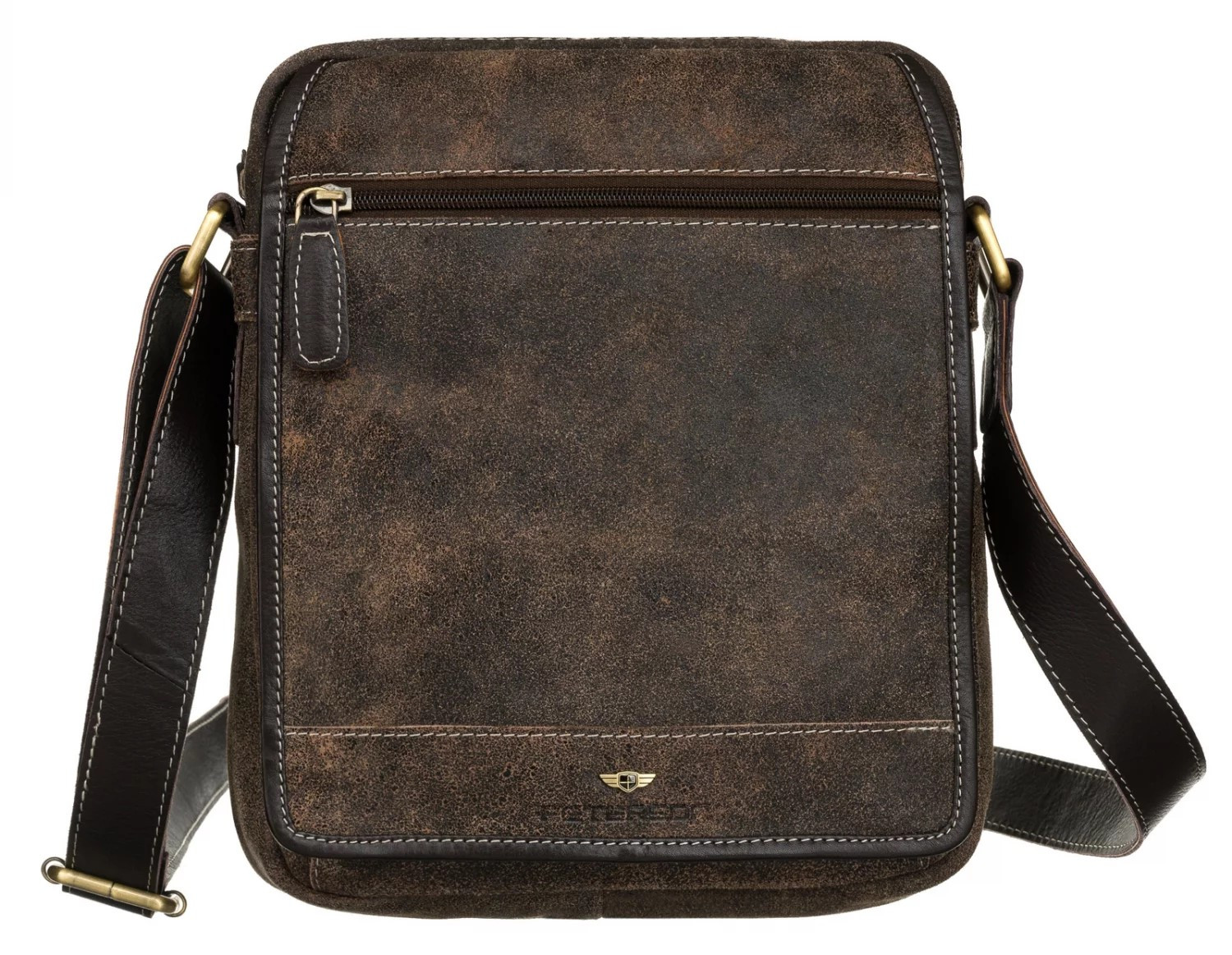 Pánska kožená business taška hnedá - Peterson Joram