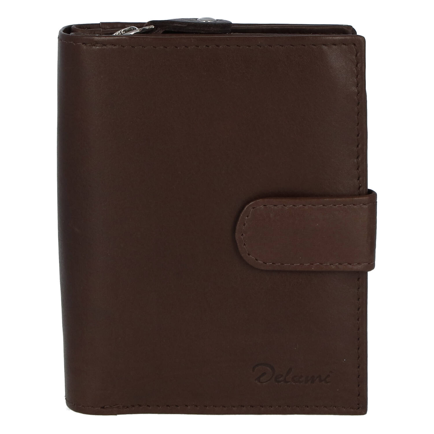 Kožená peňaženka hnedá - Delami 101