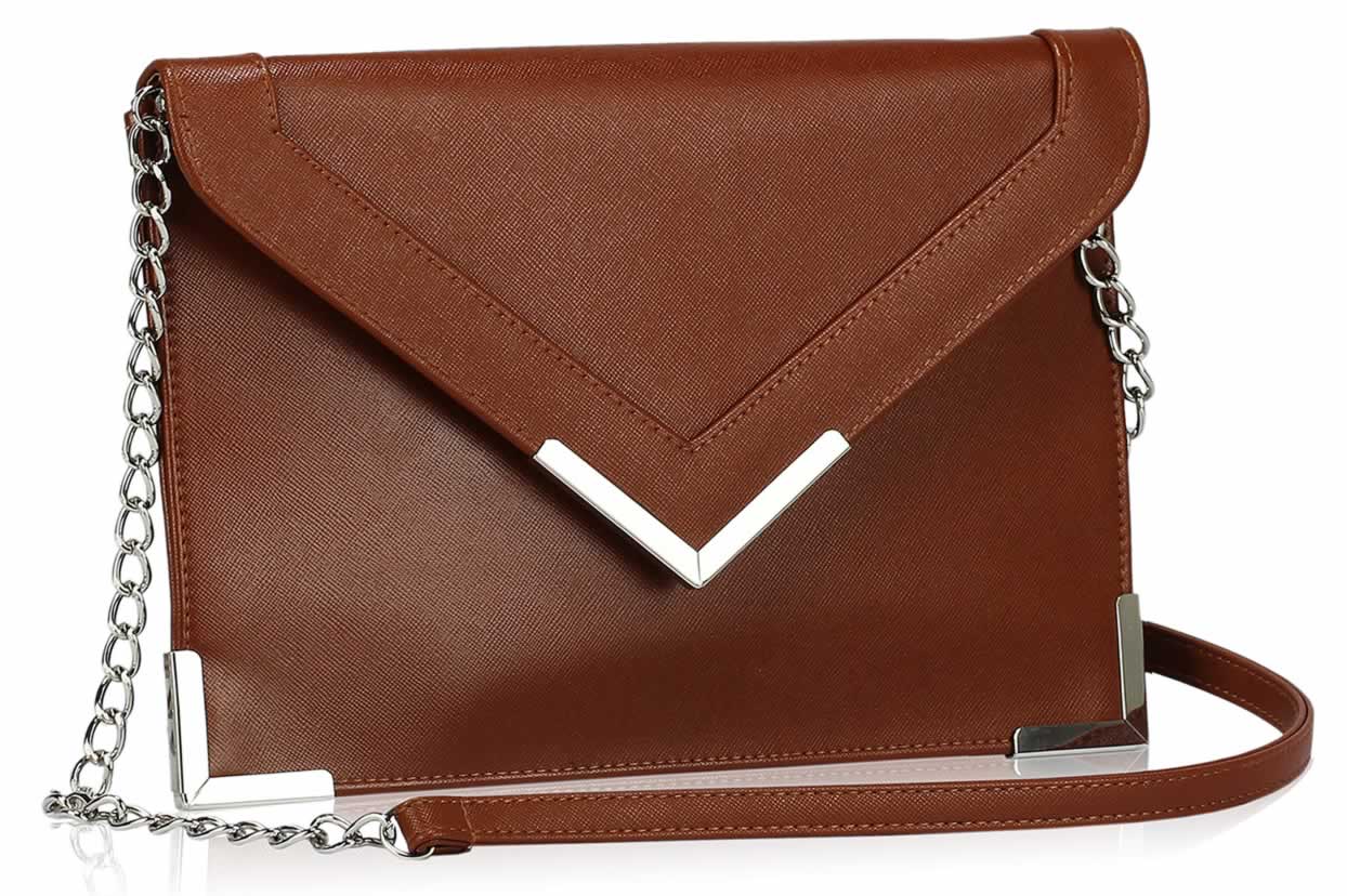 Hnedá listová kabelka LSE00179