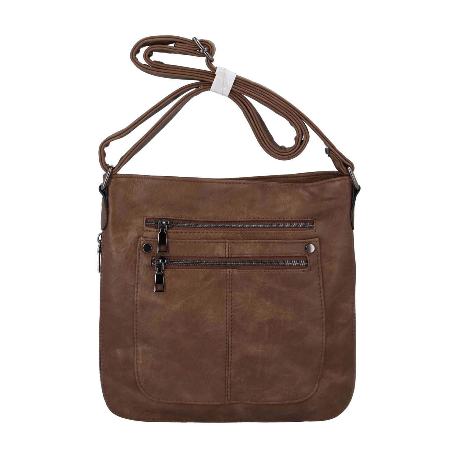 Dámska crossbody kabelka tmavá camel - Romina Sara